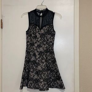 Black lace dress with sparkles, not damaged at all, worn once.
